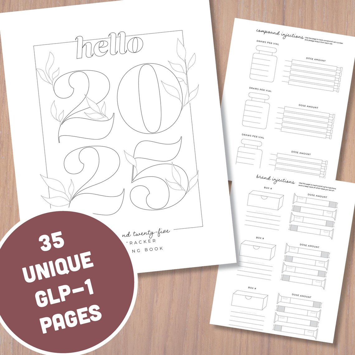 2025 Printable GLP-1 Usage and Weight Tracking Journal - Etsy