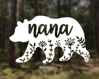 Nana Bear Decal