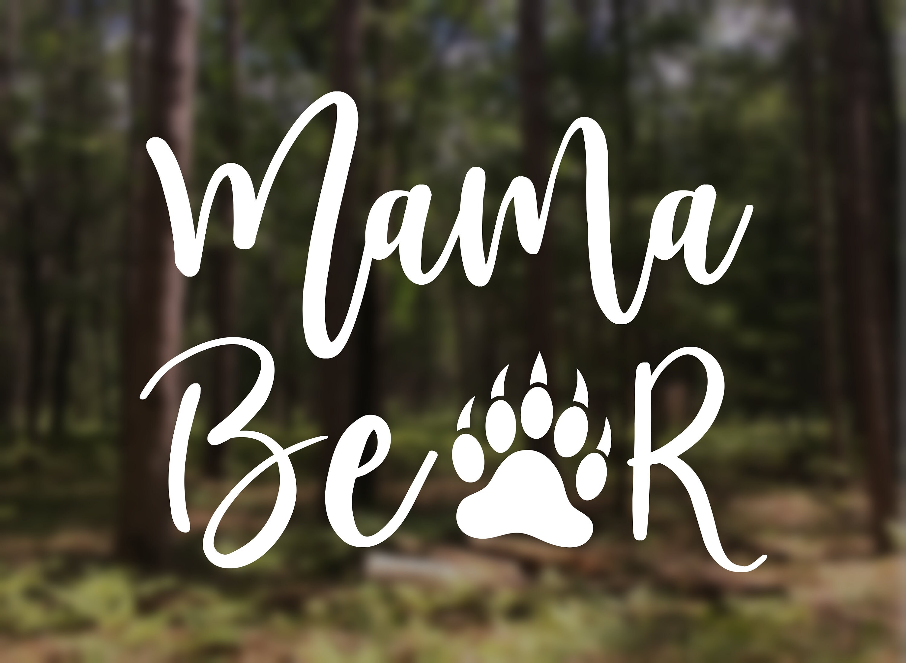 Mama Bear Vinyl Decal Sticker Mom Gift Mothers Day Gift | Etsy