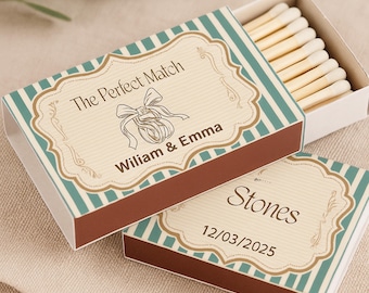Editable Wedding Matchbox Template, Customized Matches (Digital Download)