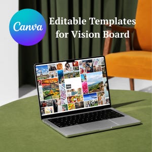 2025 Vision Board Template: Goal Setting, Manifestation (Digital Download)