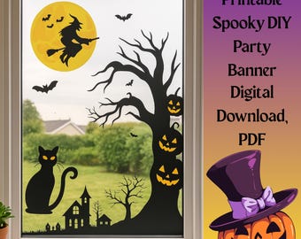 Halloween and Summerween Party Banners: Spooky Ghosts, Summerween Decorations, Pumpkins PNG & SVG, Summerween Party Essentials