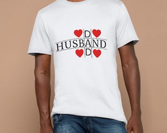 Husband Dad Crossword T-Shirt Design: Father's Day SVG PNG (Digital Download