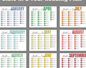 2026 Bible in a Year Chronological Reading Plan, One Year Bible Plan, New Year Bible Plan, New Year Bible Craft, Bible Study in 2026