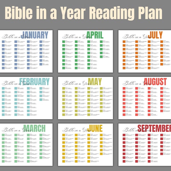 2026 Bible in a Year Chronological Reading Plan, One Year Bible Plan, New Year Bible Plan, New Year Bible Craft, Bible Study in 2026