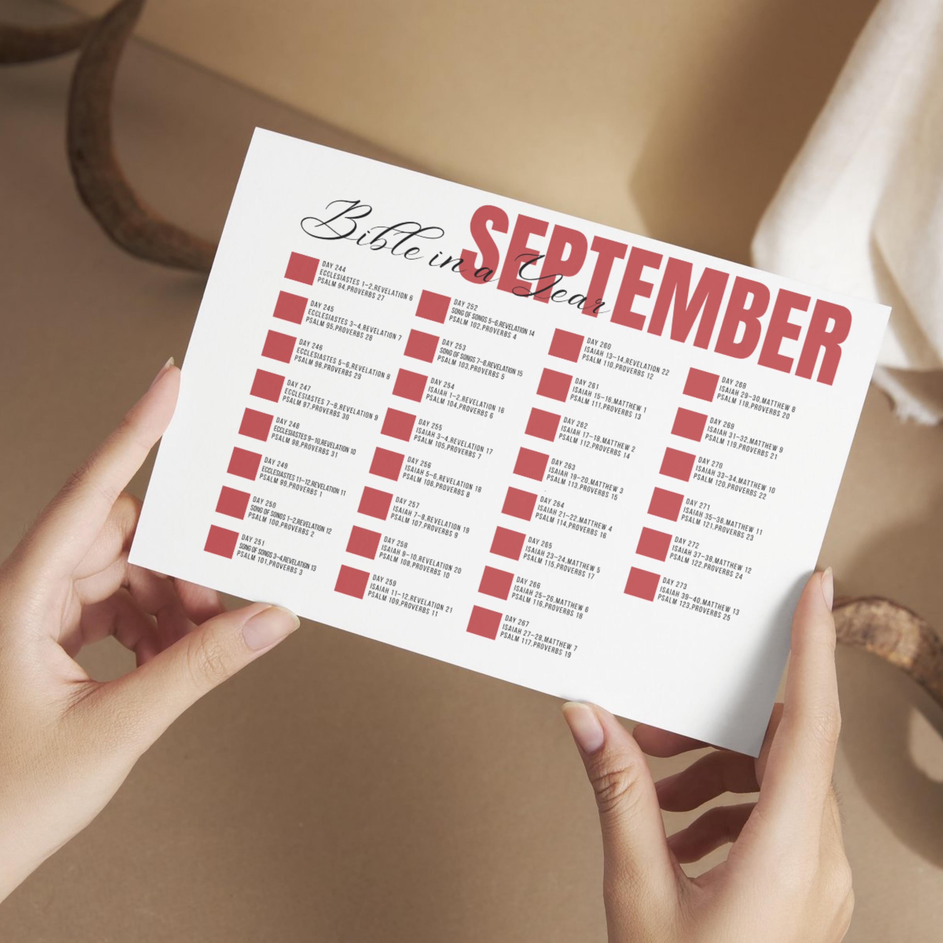 2026 Bible in a Year Chronological Reading Plan, One Year Bible Plan ...