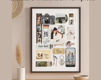 Editable Matchbox Poster Template, Anniversary Gift (Digital Download)