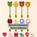 Crochet Bookmark Pattern Collection, Do It Yourself Bookmark Pattern, Animals and Flowers Amigurumi Bookmarks, Crochet Gift for Book Lover product logo