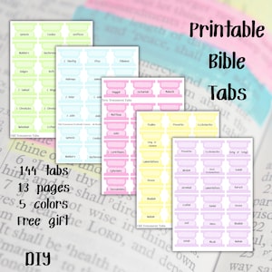 Bible Tabs, Printable Bible Tabs, Bible With Tabs, DIY Bible Tabs, Bible Journaling, Bible, Bible Tabs for Women, Bible Study, Printable