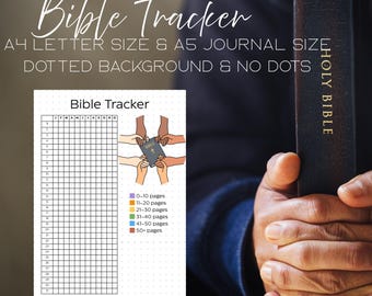Printable Bible Reading Tracker: A4, A5 Sizes (PDF Download)