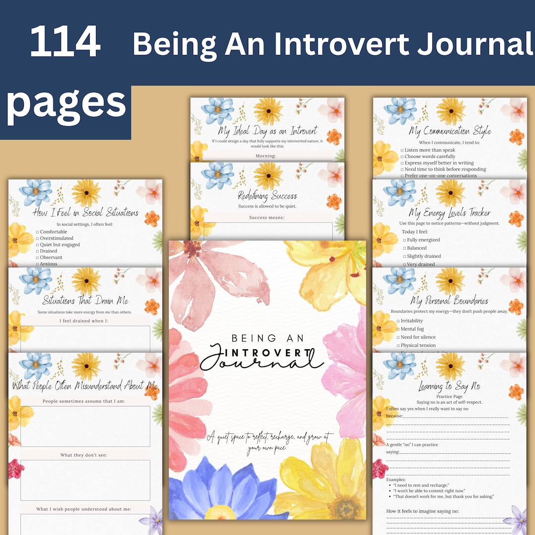 Being an Introvert Journal, Printable Introvert Journal, Introvert ...