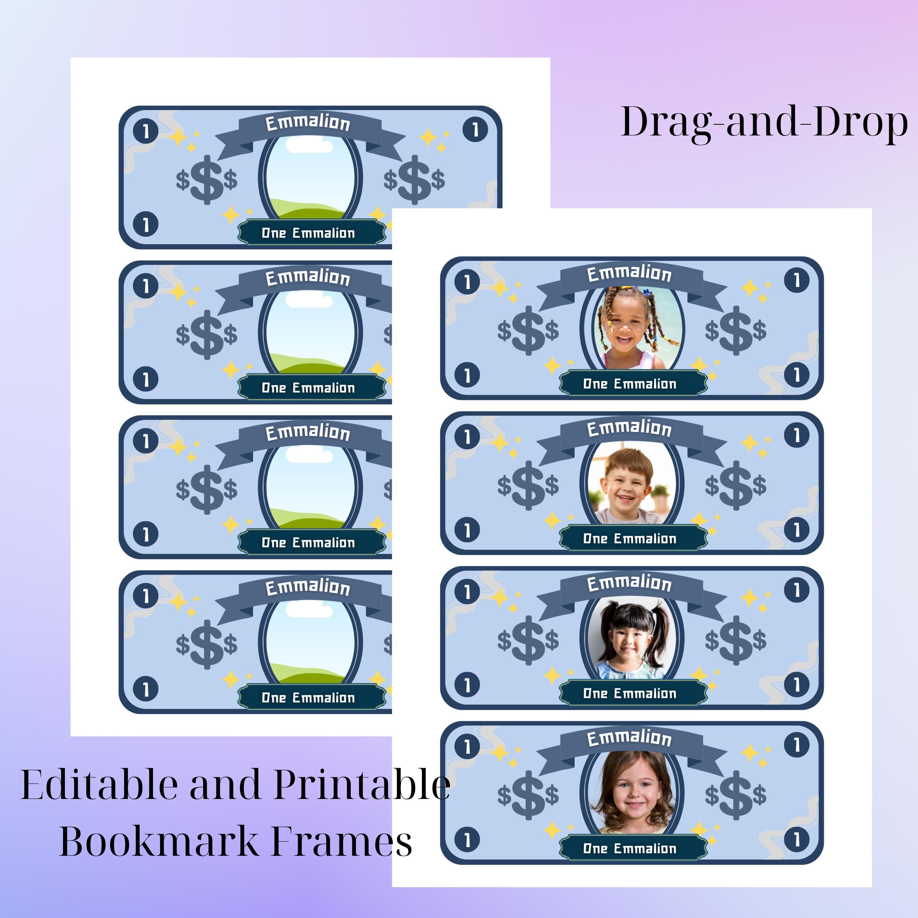 Editable Kids Reward Money Template: Printable Chore Bucks (canva ...