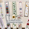 Set of 10 Book Lover Bookmark Cross Stitch Patterns, Modern Xstitch Bookmark Pattern, Cat Bookmark DIY Pattern, Instant Download Embroidery product logo