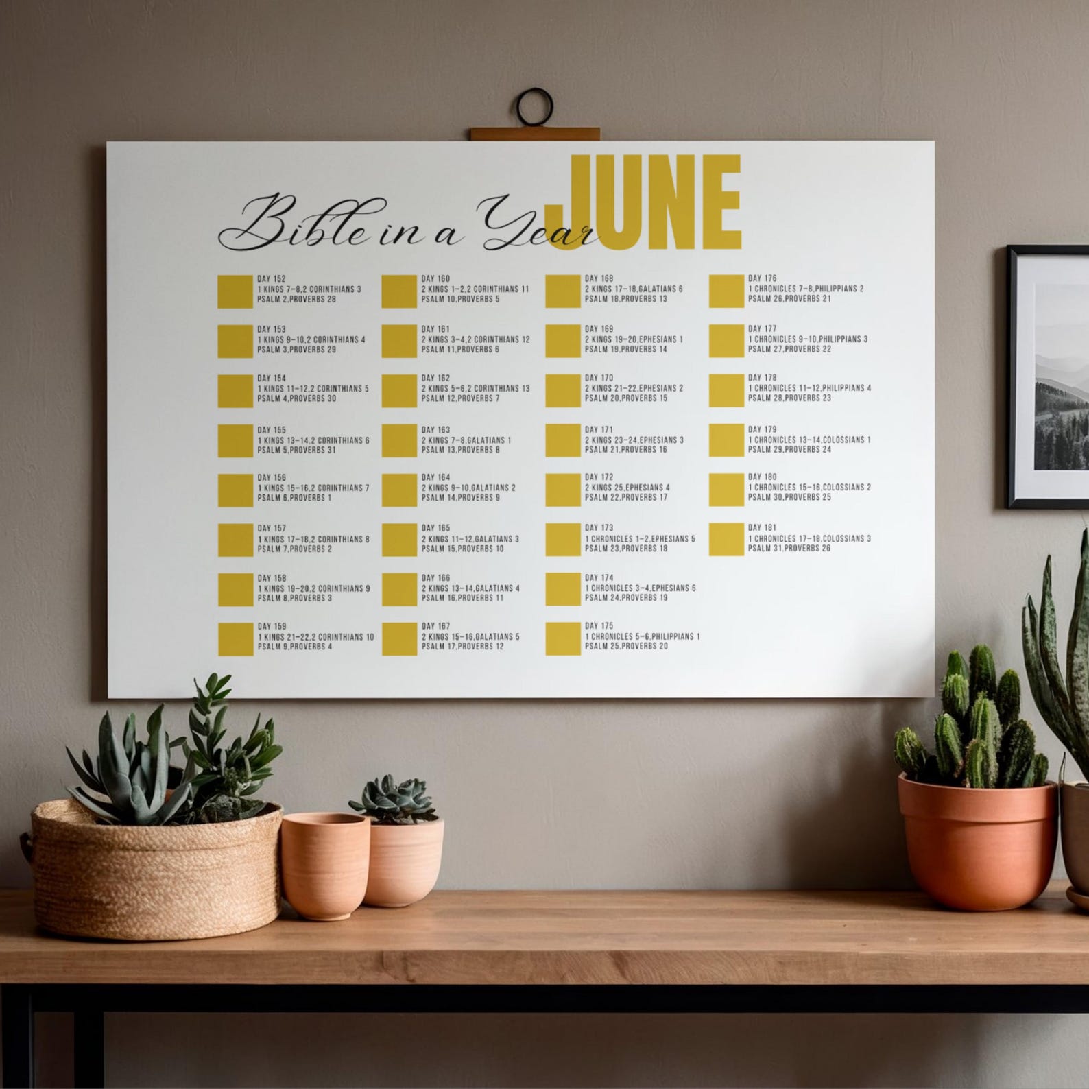 2026 Bible in a Year Chronological Reading Plan, One Year Bible Plan ...