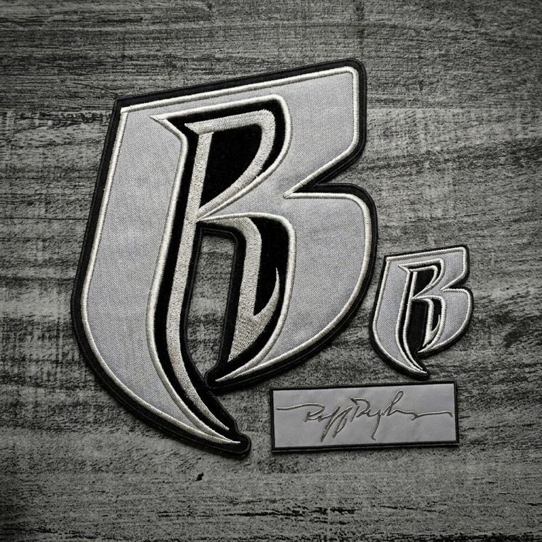 Iron Ruff Toul Ruff Ryders Embroidered Patch Set: 90s Hip Hop R Logo Iron-on Applique ...