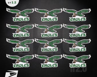 Philadelphia Eagles Embroidery Patch - 5" Iron On Sew On - Lot of 12