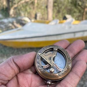 Bussola meridiana in ottone d'epoca: Ross London Nautical Navigation