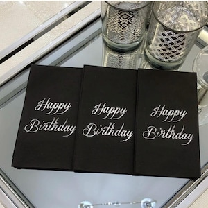 Buon compleanno, festa, tovagliolo, decorazioni