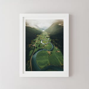 Norway River Print | Norway Nature Original Art Print, Nordic Store Aesthetic Print, Fjord Mountain Landscape Photo by Giulio Groebert