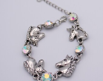 Silver Unicorn Bracelet