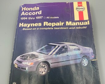 Honda Accord Haynes Repair Manual 1994 through 1997 auto repair guide