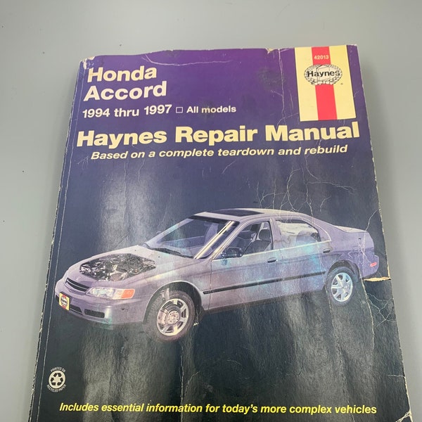 Honda Accord Haynes Repair Manual 1994 through 1997 auto repair guide