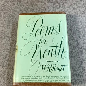 Poèmes pour la jeunesse 1925 compilé par W. R. Benet livre de poésie littéraire classique