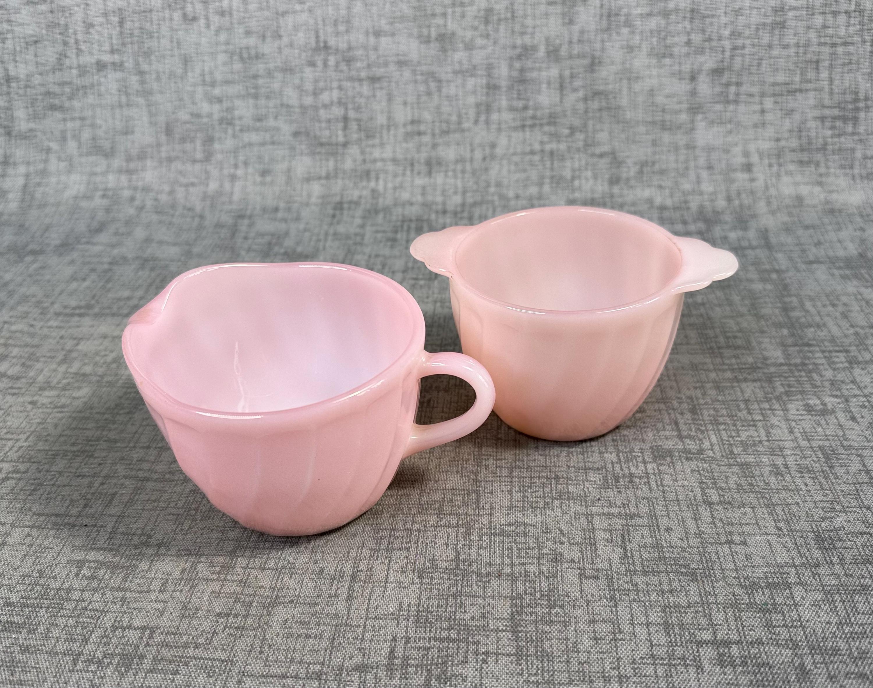 Fire King Pink Bowls - Etsy
