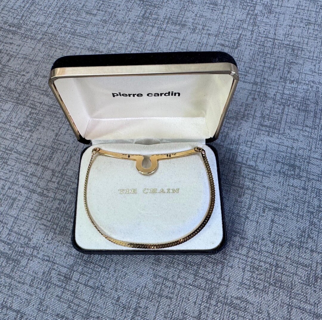 Pierre Cardin Tie Chain Gold Tone in Original Box - Etsy