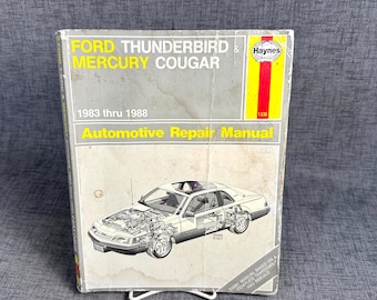 Haynes Auto Repair Manual Ford Thunderbird Mercury Cougar 1983 thru 1988