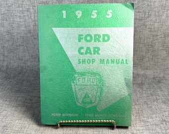1955 Ford Car Shop Manual, vintage auto repair book, mechanic library