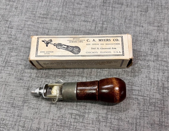 Myers sewing awl leather hand sewing tool
