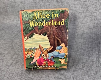 Alice in Wonderland hardcover book copyright 1945 by Lewis Carroll