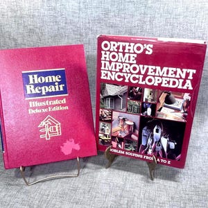 Vintage Home Repair Guide Books: Ortho Encyclopedia & Illustrated Edition