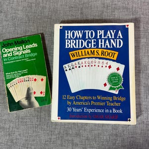 Two Bridge instruction books paperback How to Play A Bridge Hand, Opening Leads and Signals / price is for both books