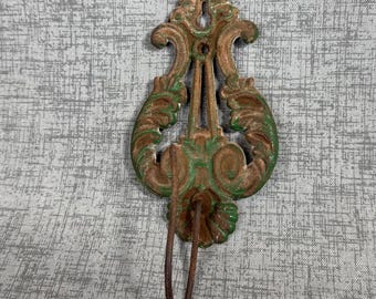Antique Cast Iron Receipt Spike Wall Hook, Victorian Store Hardware