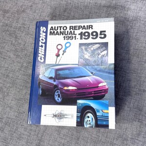 Chilton&#39;s Auto Repair Manual 1991-1995 large hardcover book