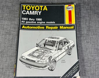 Haynes Automotive Repair Manual Toyota Camry 1983 thru 1990
