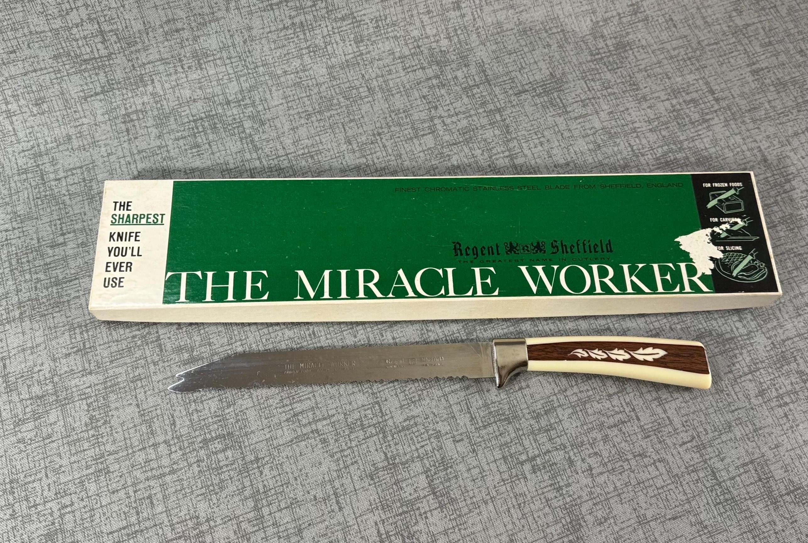 Carving Knife Regent Sheffield Miracle Worker Vintage in Original