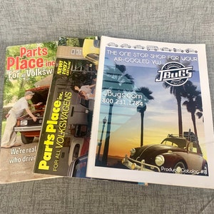 Volkswagen parts products catalogs 1990s - 2000s vintage vw catalogs / set of three