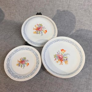 Set of 4 Made in Occupied Japan Aichi China Salad Plate Set
