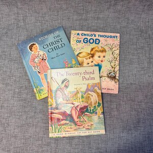 Bible stories for children Tip Top Elf books by Mary Alice Jones, lot of three books