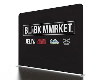 Custom Tension Fabric Banner: Commercial Backdrop with Aluminum Stand (10x7.5 ft)