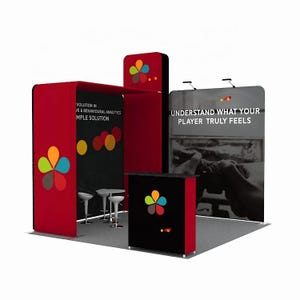 Aluminum tube 10x10FT newly designed portable booth with tension fabric for trade exhibitions