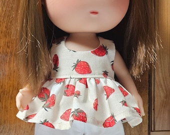Strawberries Short Outfit for Nines d'onil Mia
