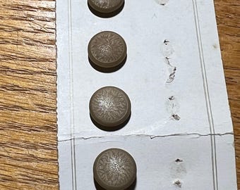 Vegetable ivory buttons - tan.  Set of 4.