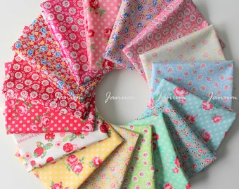 Fat quarter bundle from the 30's fabric collection Spring 2018 by Atsuko Matsuyama for Yuwa - 16 pieces