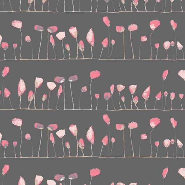Petal flamingoes coo from the Wonderland collection by Katarina Roccella for Art Gallery fabrics