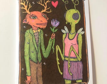 romantic card