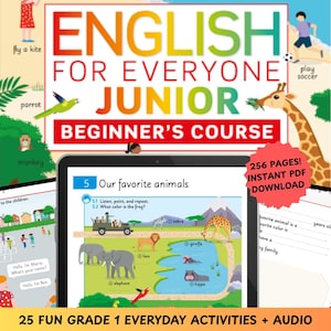English for Everyone Junior Essential English for Learning Material Reading Activity for ESL Students Free Online Audio (Digital PDF)